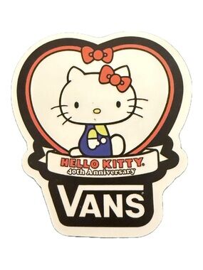 Vans x Hello Kitty 40th Anniversary Sticker Sanrio Skate Shoe Collab